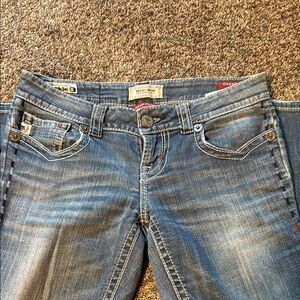 MEK Women's Blue Boot Cut Jeans